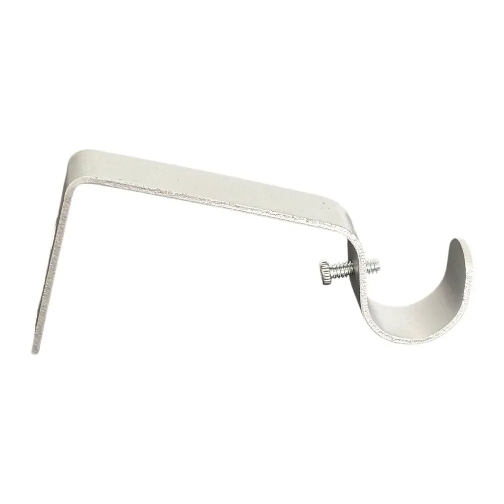 Curtain Bracket, 3 Pcs Holders, Fixed Brackets for up to 1 inch Rods Chrome